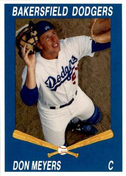 1992 Cal League Bakersfield Dodgers #17 Don Meyers Front