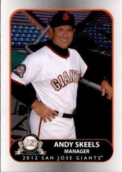 2012 Grandstand San Jose Giants #1 Andy Skeels Front