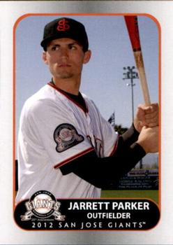 2012 Grandstand San Jose Giants #5 Jarrett Parker Front
