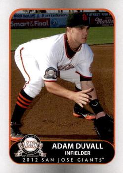 2012 Grandstand San Jose Giants #25 Adam Duvall Front