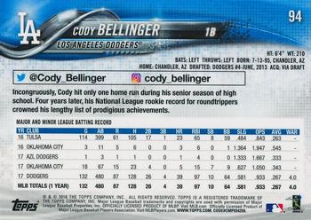 2018 Topps On-Demand 3D #94 Cody Bellinger Back