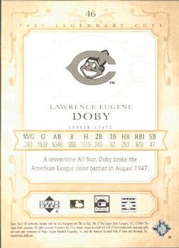 2005 SP Legendary Cuts #46 Larry Doby Back
