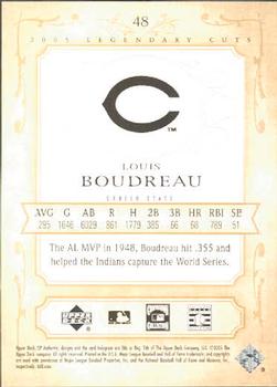 2005 SP Legendary Cuts #48 Lou Boudreau Back