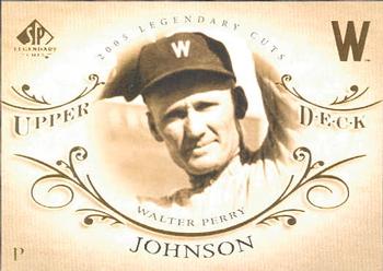 2005 SP Legendary Cuts #85 Walter Johnson Front