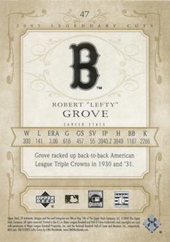2005 SP Legendary Cuts #47 Lefty Grove Back