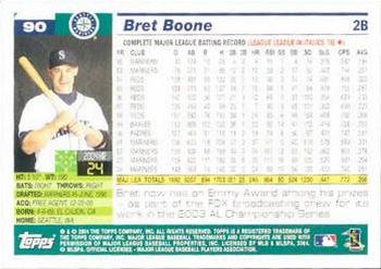 2005 Topps #90 Bret Boone Back