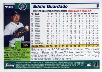 2005 Topps #198 Eddie Guardado Back