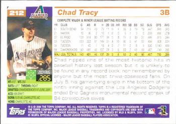 2005 Topps #212 Chad Tracy Back
