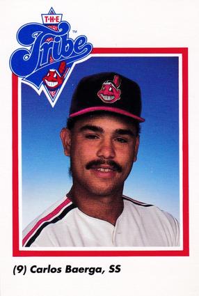 1990 Cleveland Indians The Tribe #3 Carlos Baerga Front