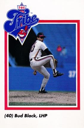 1990 Cleveland Indians The Tribe #6 Bud Black Front