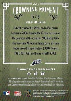 2005 Donruss Diamond Kings - Signature Bronze #223 Fred McGriff Back