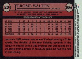 2005 Topps All-Time Fan Favorites #20 Jerome Walton Back
