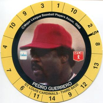 1989 Cadaco Discs - Back Variation #NNO Pedro Guerrero Front