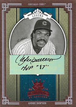 2005 Donruss Diamond Kings - Signature Framed Red Black and White #284 Andre Dawson Front