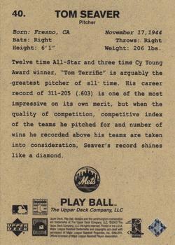 2003 Upper Deck Play Ball - Promos #40 Tom Seaver Back