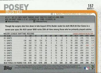 2019 Topps #157 Buster Posey Back
