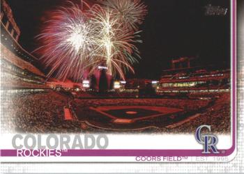 2019 Topps #604 Coors Field Front