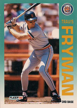 1992 Fleer #134 Travis Fryman Front