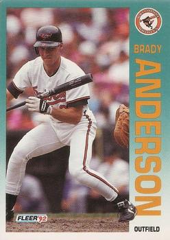 1992 Fleer #1 Brady Anderson Front