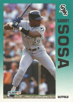 1992 Fleer #98 Sammy Sosa Front