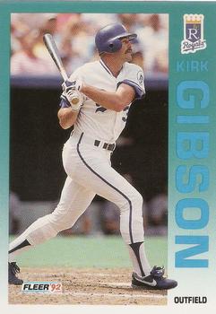 1992 Fleer #157 Kirk Gibson Front
