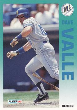 1992 Fleer #295 Dave Valle Front