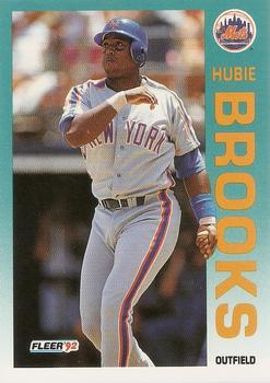 1992 Fleer #496 Hubie Brooks Front