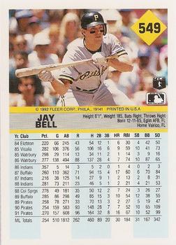 1992 Fleer #549 Jay Bell Back