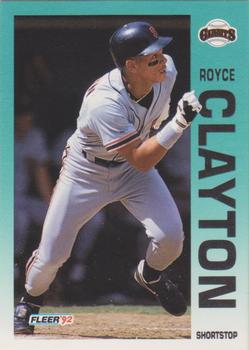 1992 Fleer #632 Royce Clayton Front