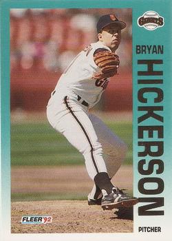 1992 Fleer #638 Bryan Hickerson Front