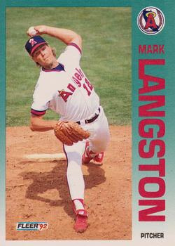 1992 Fleer #63 Mark Langston Front