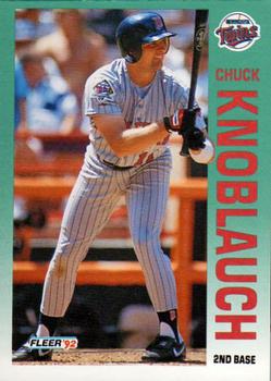 1992 Fleer #206 Chuck Knoblauch Front