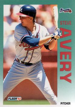 1992 Fleer #349 Steve Avery Front