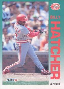1992 Fleer #409 Billy Hatcher Front