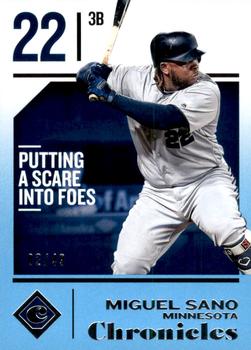 2018 Panini Chronicles - Blue #58 Miguel Sano Front