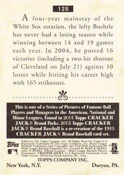 2005 Topps Cracker Jack #126 Mark Buehrle Back