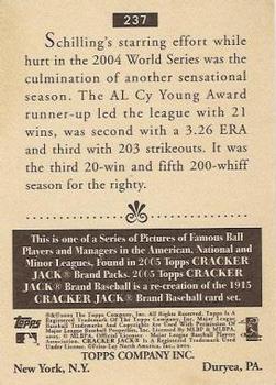 2005 Topps Cracker Jack #237 Curt Schilling Back