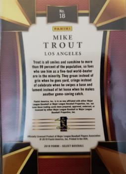 2018 Panini Chronicles - Select #18 Mike Trout Back