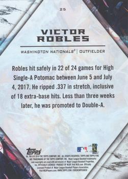 2018 Topps Fire #25 Victor Robles Back