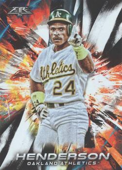 2018 Topps Fire #37 Rickey Henderson Front