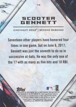 2018 Topps Fire #76 Scooter Gennett Back