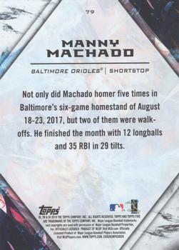 2018 Topps Fire #79 Manny Machado Back