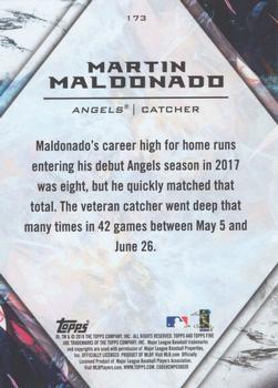 2018 Topps Fire #173 Martin Maldonado Back
