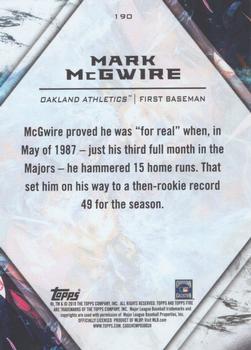 2018 Topps Fire #190 Mark McGwire Back