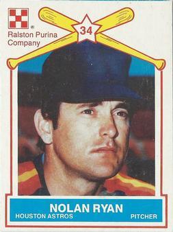 1987 Ralston Purina - Collectors' Sheet Singles #1 Nolan Ryan Front