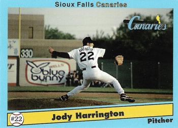 1995 Grandstand Sioux Falls Canaries #NNO Jody Harrington Front