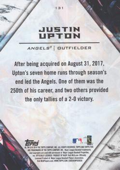 2018 Topps Fire - Gold Minted #131 Justin Upton Back