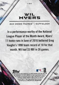 2018 Topps Fire - Gold Minted #154 Wil Myers Back
