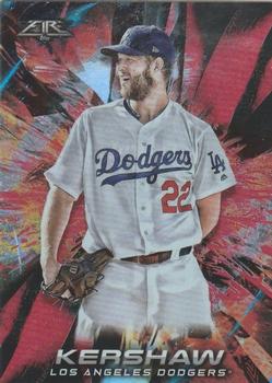 2018 Topps Fire - Flame #80 Clayton Kershaw Front