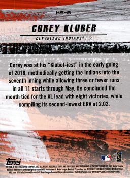 2018 Topps Fire - Hot Starts #HS-8 Corey Kluber Back